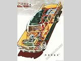 1959 – Průřez automobilem odpovídající doby.