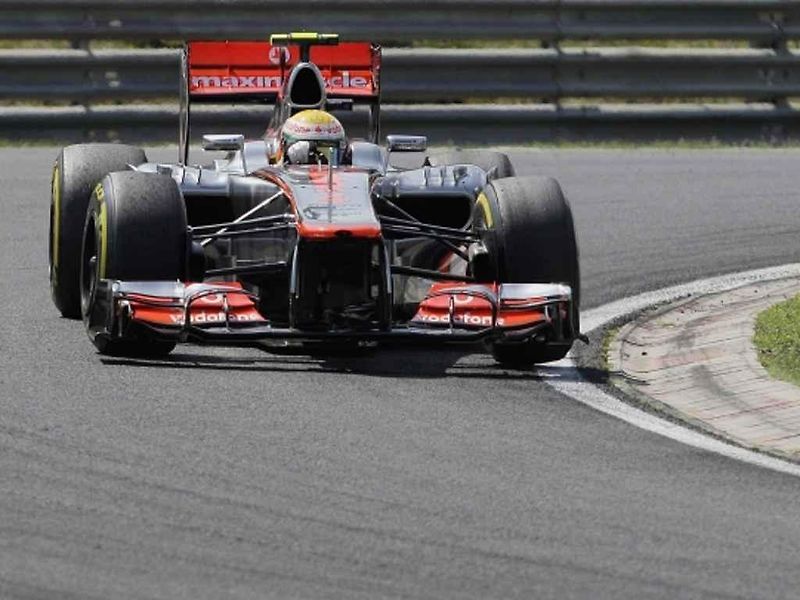Lewis Hamilton ve Velké ceně Maďarska.