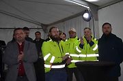 Slavnostní zahájení stavby dalšího úseku dálnice D7 se konalo v pátek 6. prosince v Třebízi.