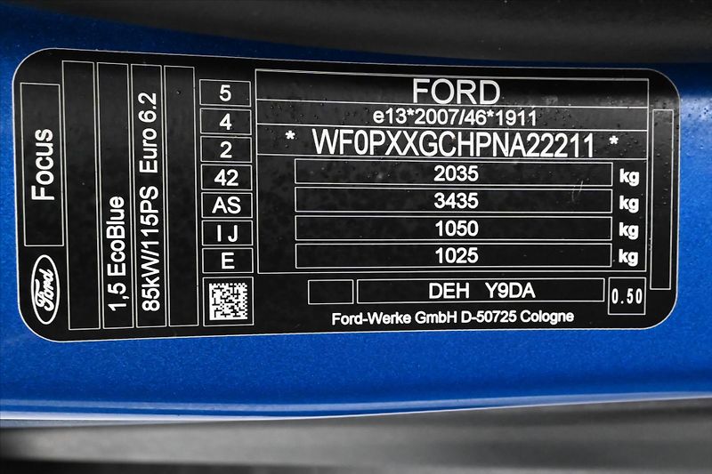 Ford Focus 1,5 EcoBlue 85 kW AT8 Titanium - fotka 12 z 29