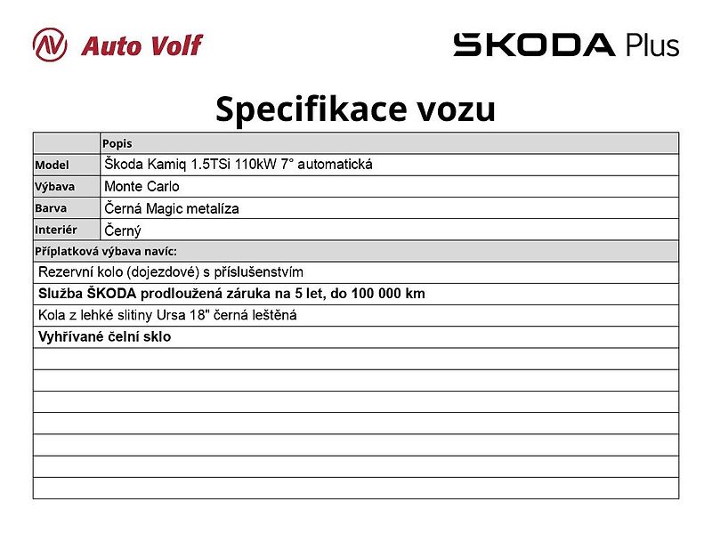 Škoda Kamiq (2025) Monte Carlo 1.5TSi 110kW 7°aut - fotka 6 z 30