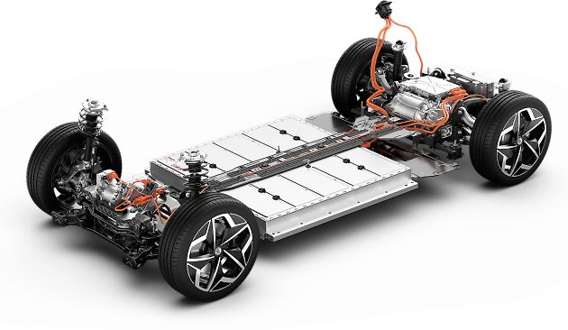 Současná platforma pro elektromobily MEB., zdroj: Se svolením VW