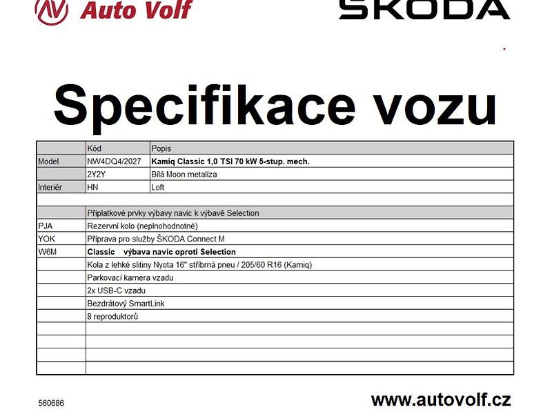 Škoda Kamiq Classic 1,0TSI 70kW - fotka 2 z 2