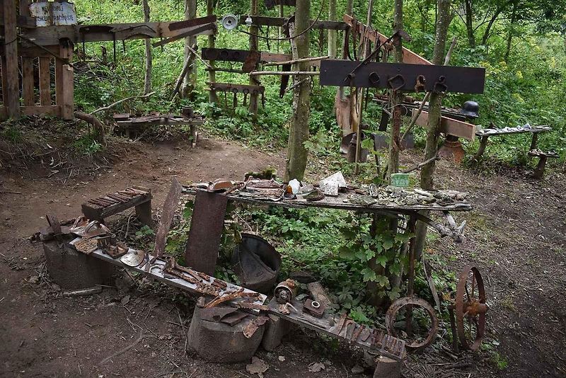 Muzeum vykopávek ve vesnici Vysoká u Hanušovic.