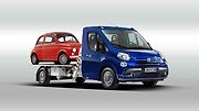 Fiat. Odtahové vozidlo do Fiatu nakonec také nevypadá kdovíjak absurdně. Očividně by tento užitkový model postavili na základě Fiatu 500 XL. Stará „pětistovka“ na korbě je pak hezkým detailem.