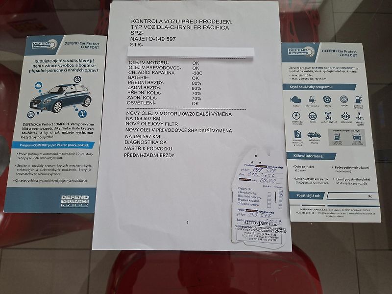 Chrysler Pacifica (2018) 3,6L,Top výbava,8 míst,LPG - fotka 37 z 53