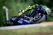 Finálový závod MotoGP Velká cena České republiky, závod mistrovství světa silničních motocyklů v Brně 4. srpna 2019. Na snímku Valentino Rossi (SPA).