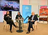 Na tiskové konferenci obě dámy vyzpovídal Marek Eben, dlouholetá ambasador značky Citroen.