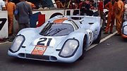 Porsche 917K v barvách olejářské firmy Gulf.