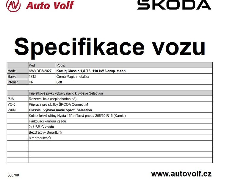 Škoda Kamiq Classic 1,5TSI 110kW - fotka 2 z 2