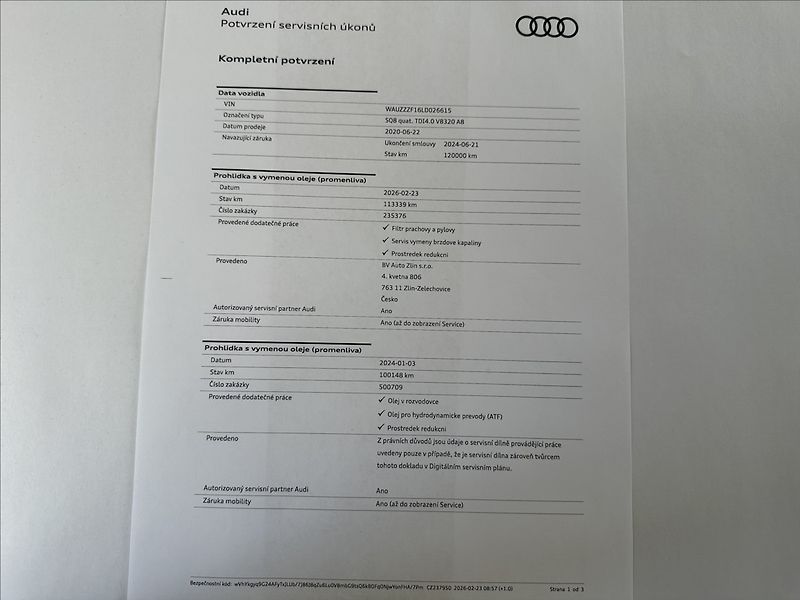 Audi SQ8 4,0 TDi QUATTRO KAMERA 1MAJ ČR - fotka 44 z 48