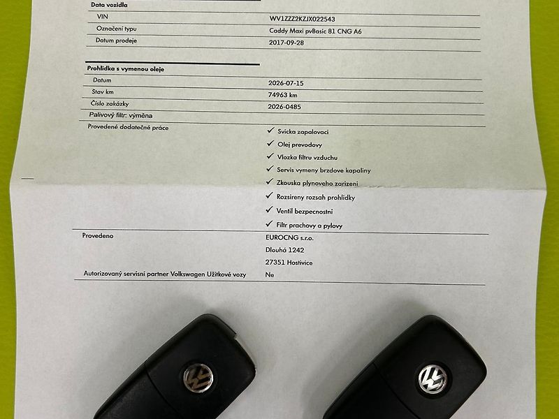 Volkswagen Caddy (2017) 1.4TGI Maxi Skříň | Záruka - fotka 23 z 24