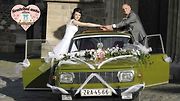 Rok 2014 a náš Velký den: Hanka + Milan + nejstarší člen naší domácnosti Wartburg 353.1, ročník 1974