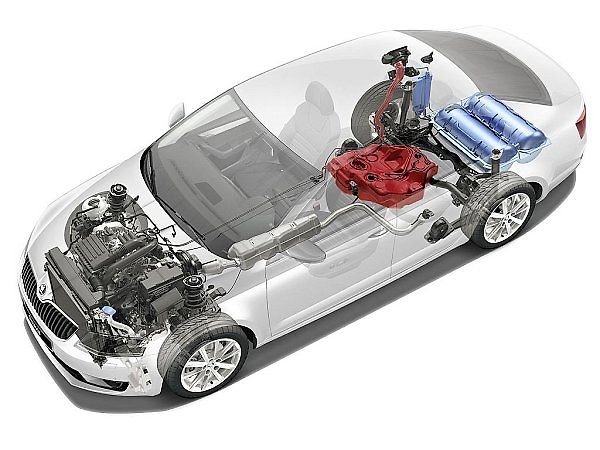 Škoda Octavia G-TEC jezdí na stlačený zemní plyn.