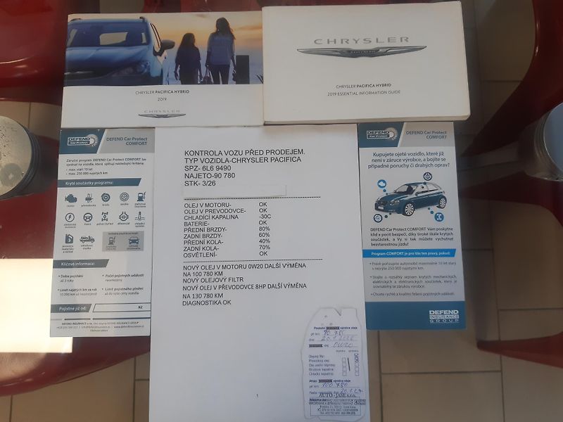 Chrysler Pacifica (2019) 3,6L V6 Hybrid,Plus, DVD,tažné - fotka 37 z 38