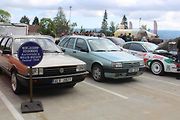 Na Centrální parkoviště P1 ve Skiareálu Ještěd se sjelo přes sedm desítek účastníků.
