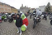 Štědrodenní motorkářská vyjížďka se srazem na Karlově náměstí v Kolíně.