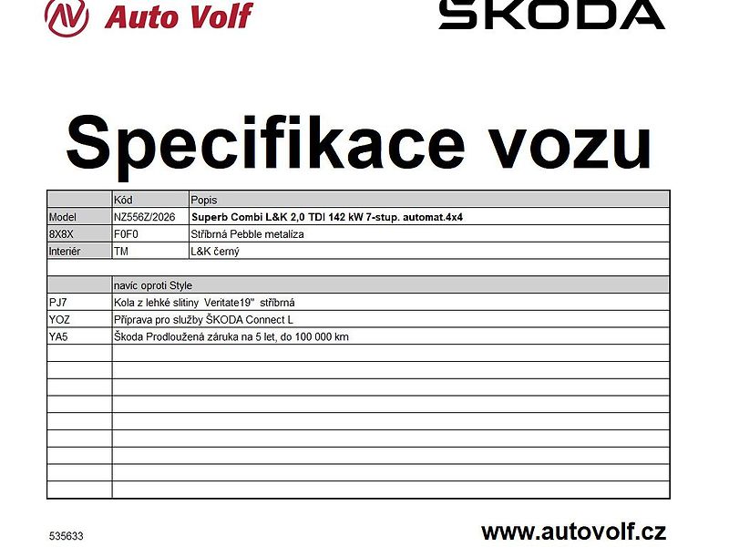 Škoda Superb L&K 2,0TDI 142kW - fotka 2 z 11