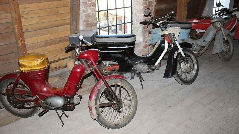 Kouzelný mlýn v Hradčanech otevírá muzejní expozici zapomenutých a ztracených motocyklů a strojů.