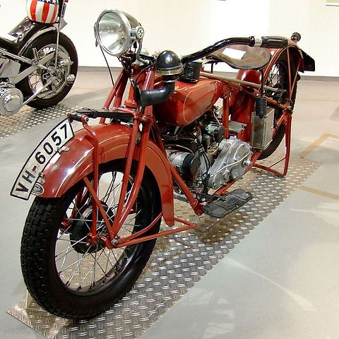 Indian Scout z roku 1929 ve ZweiRadMuseu NSU., zdroj: Wikimedia Commons, Joachim Köhler, CC BY-SA 3.0