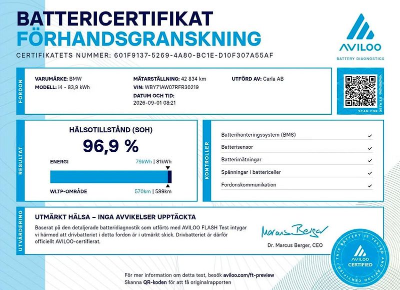 BMW i4 eDrive40 GC SoH 96% Tažné Kam - fotka 2 z 26
