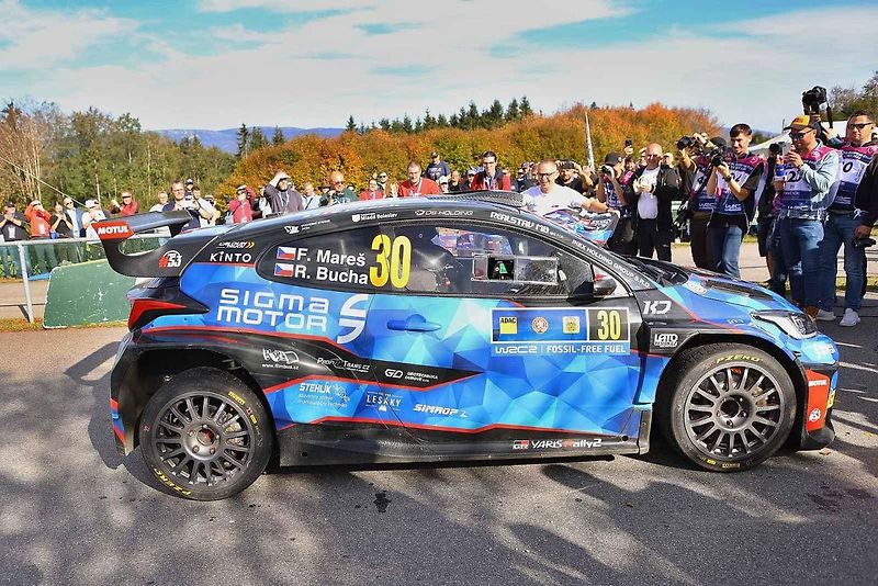 Závěrečná etapa a cíl Středoevropské rallye v Pasově.