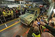 Poslední vyrobený Land Rover Defender.