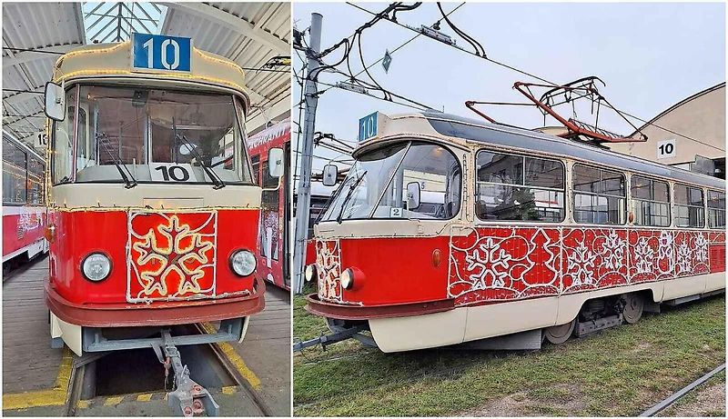 Praha má hned několik vánočních tramvají.