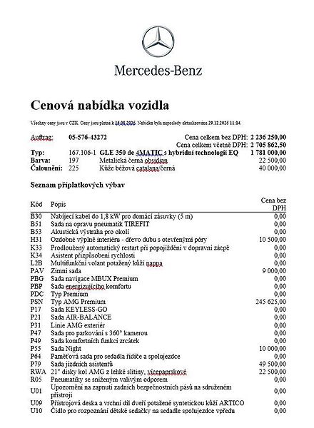Mercedes-Benz GLE (2025) 350 de 4MATIC - fotka 21 z 23