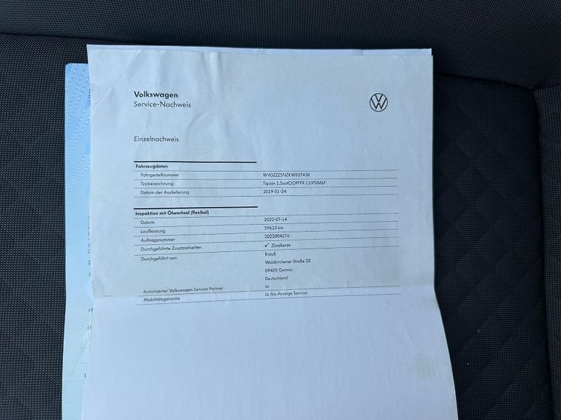 Volkswagen Tiguan (2019) 1.5 TSI 110kW ser. historie - fotka 30 z 31
