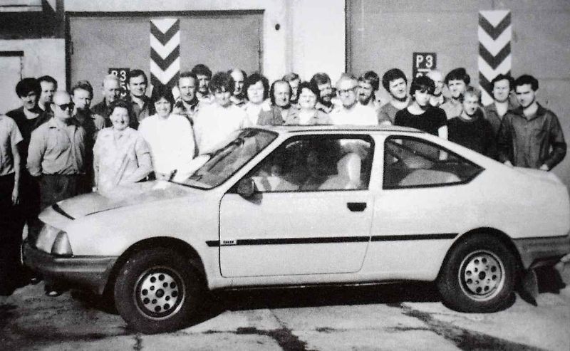 Prototyp kupé Škoda 763, které vyvinuli v Kvasinách v letech 1976 a 1977