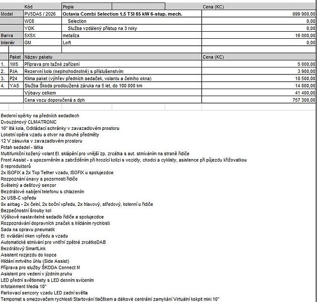 Škoda Octavia SELECTION + dovýbava *306 - fotka 13 z 13