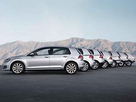 Všechny generace Volkswagenu Golf.