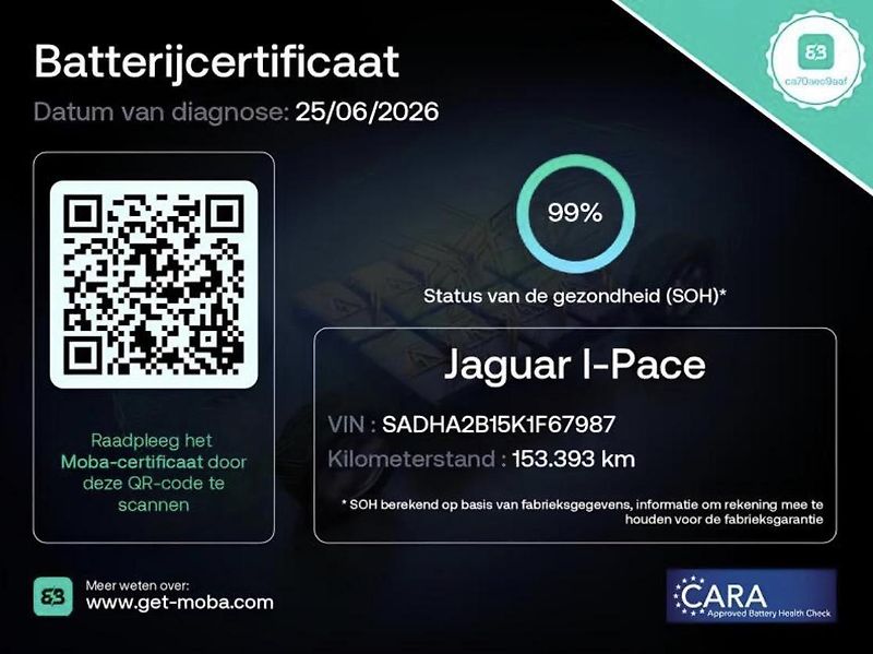 Jaguar I-Pace EV400 90kWh NEW BATERY SOH 99% - fotka 27 z 27