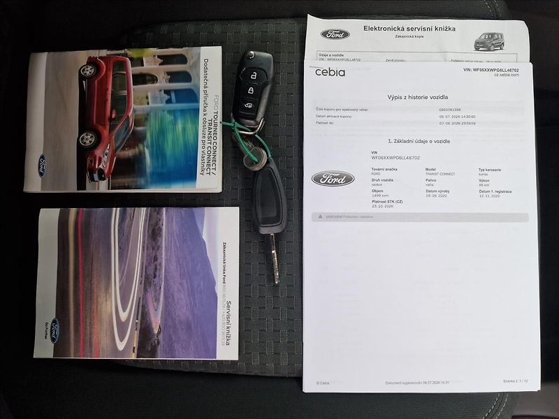 Ford Transit Connect 1.5TDCi 88kW, původ ČR,1.Maj. - fotka 48 z 50