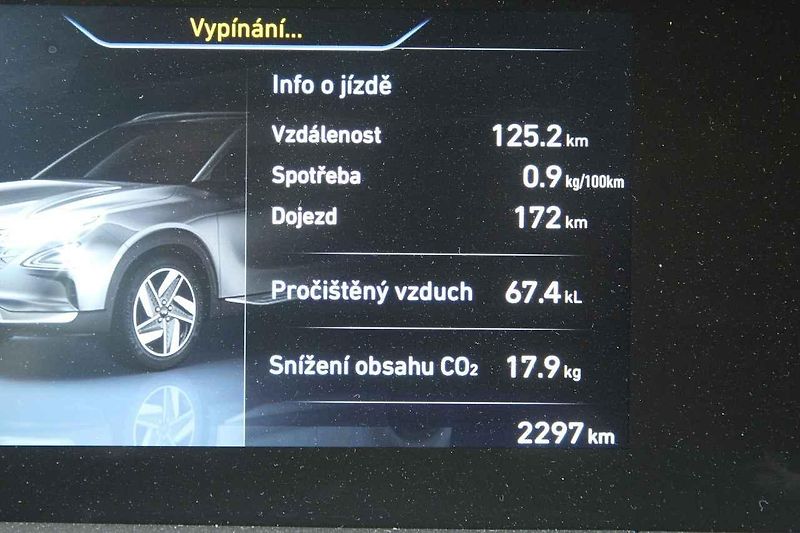 Vodíkový Hyundai Nexo při testu v Česku