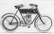 Motorové kolo Walter (1902), oceněné stříbrnou medailí na výstavě Průmyslové jednoty pražské (1903)