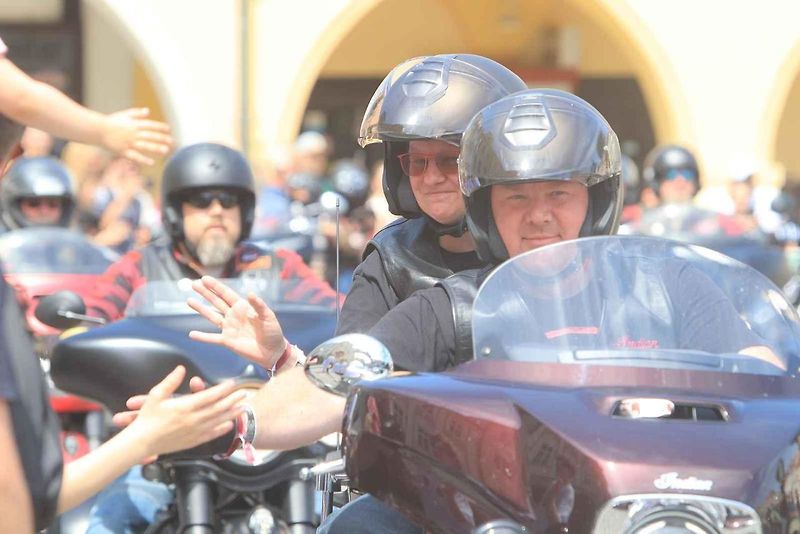 Setkání nadšenců a majitelů motocyklů Indian z celého světa v Českých Budějovicích.