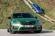 Škoda Octavia Combi RS a Škoda Octavia Scout.