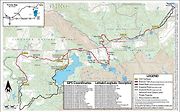 Mapa Rubicon Trail.