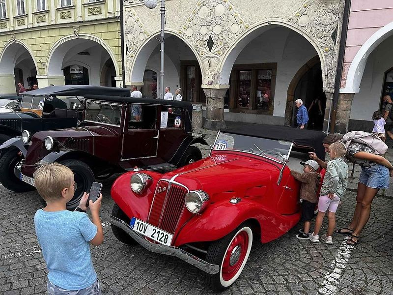Veterány v Domažlicích.