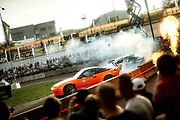 Finále Race The Streets, mezinárodního šampionátu v driftech v Dolní oblasti Vítkovic. 9. srpna 2025 v Ostravě.