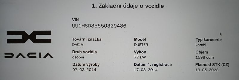 Dacia Duster (2014) - fotka 6 z 6