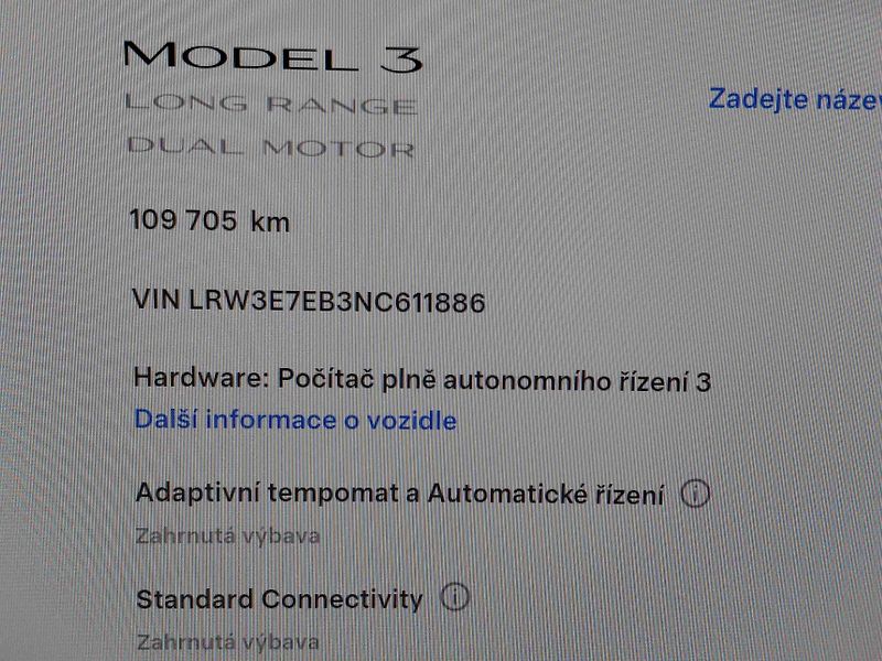 Tesla Model 3 AWD Long Range  ACC  LED  NAVI - fotka 8 z 10