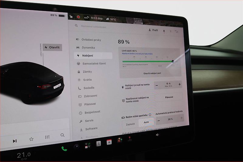 Tesla Model 3 (2021) Performance 78kWh, SoH 85% - fotka 16 z 27