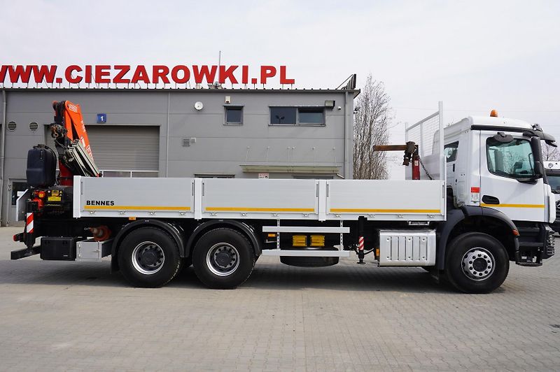 Mercedes-Benz (2018) Arocs 2633 flatbed truck/Crane - fotka 4 z 24
