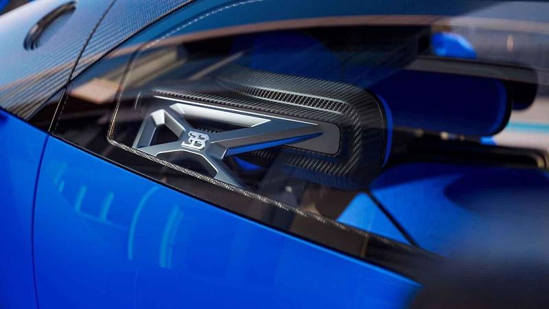 Bugatti Bolide bez vnějších karosářských dílů