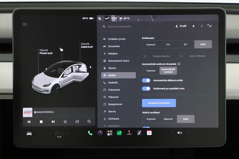 Tesla Model 3 (2020) Long Range 4WD 74kWh, SoH 92% - fotka 16 z 26