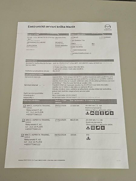 Mazda CX-60 3.3D AWD Homura, CON-P, DRI-P - fotka 45 z 46