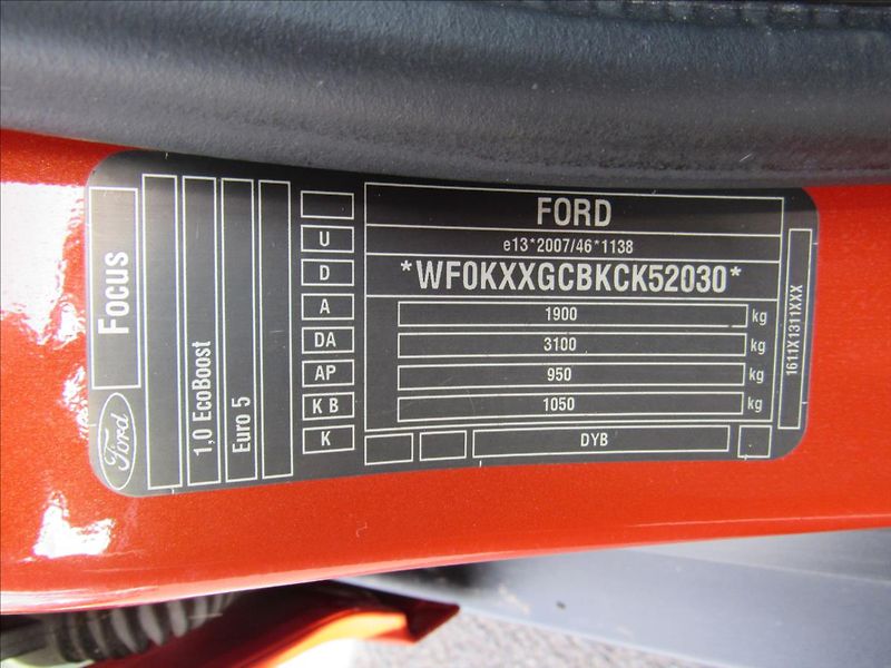Ford Focus 1,0 EcoBoost 92kW - fotka 26 z 31